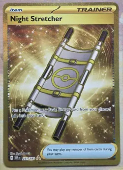 Pokemon Surging Sparks Night Stretcher 251/191 Gold Hyper Rare - Image 1
