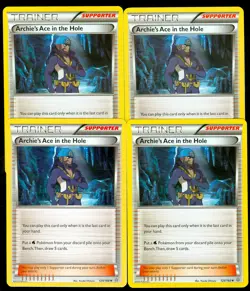 Pokemon ARCHIE'S ACE IN THE HOLE 124/160 - XY Primal Clash - MINT 4X - Image 1