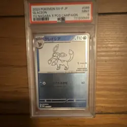 Pokemon Glaceon 069/SV-P SV-P Promo Holo Japanese Yu Nagaba PSA 9 - Image 1