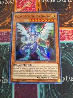 Yu-Gi-Oh! TCG Galaxy-Eyes Photon Dragon LED3-EN939 Super Rare 1st Edition NM - Image 1