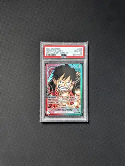 One Piece OP01 Romance Dawn OP01-003 Monkey D. Luffy Alt Errata Leader PSA 10 - Image 1