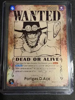Wanted Portgas.D.Ace - Misprint Error - Carrying on His Will One Piece OP13-119 - Image 1