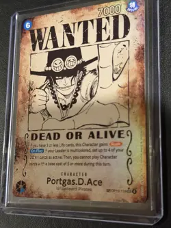 Wanted Portgas.D.Ace - Misprint Error - Carrying on His Will One Piece OP13-119 - Image 4