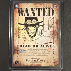 Wanted Portgas.D.Ace - Misprint Error - Carrying on His Will One Piece OP13-119 - Image 5