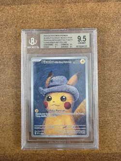 Pokemon x Van Gogh Museum: Pikachu with Grey Felt Hat Promo Card 820650856891 - Image 1