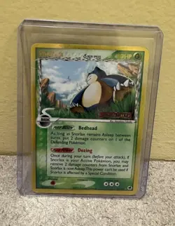 Pokemon TCG Snorlax Dragon Frontiers Reverse Holo Rare Card 10/101 Delta Species - Image 1