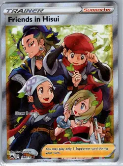 Friends in Hisui (Full Art) 148/159 Crown Zenith - Pokemon Card - NM - Image 1
