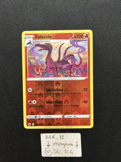 Pokemon Crown Zenith - Salazzle - 028/159 - Reverse Holo - M/NM - Image 1