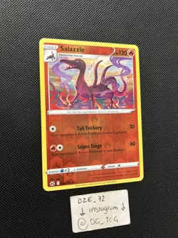 Pokemon Crown Zenith - Salazzle - 028/159 - Reverse Holo - M/NM - Image 3