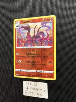 Pokemon Crown Zenith - Salazzle - 028/159 - Reverse Holo - M/NM - Image 4