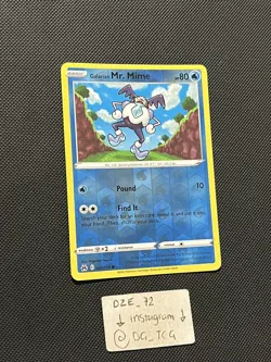 Pokemon Crown Zenith - Galarian Mr. Mime - 030/159 - Reverse Holo - M/NM - Image 3