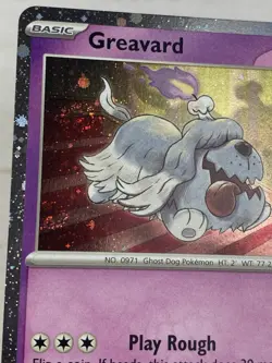 Pokemon TCG Greavard (Cosmos Holo) 100/197 Promo With 3 SWIRLS NM - Image 3