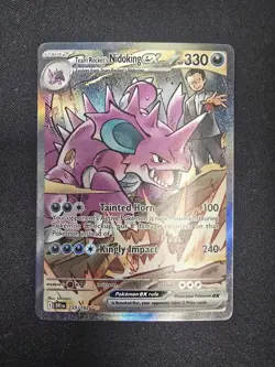 Pokemon TCG Team Rockets Nidoking EX 233/182 Destined Rivals NM Condition - Image 1