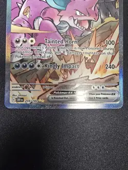 Pokemon TCG Team Rockets Nidoking EX 233/182 Destined Rivals NM Condition - Image 3