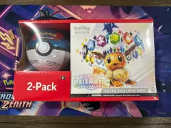Pokemon Prismatic Evolutions Bundle – 2 Pack Sam’s Club ETB + Poke Ball Sealed - Image 1