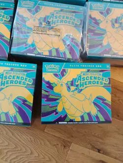 8 box of Pokemon TCG Ascended Hero Elite Trainer Box ETB New & Sealed In Hand - Image 4