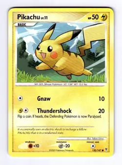 Pikachu Supreme Victors #120 (2009) Common NM Pokemon - Image 1