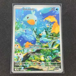 Ducklett - 109/086 - Illustration Rare - White Flare - Pokemon Card - NM/M - Image 1