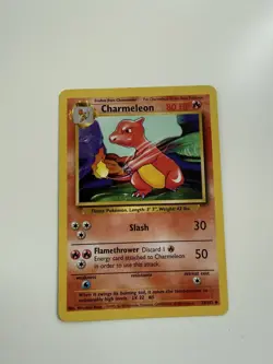 Pokemon Base Set Charmeleon 24/102 1st Edition Shadowless Uncommon Card - Image 1