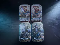 Bandai Namco One Piece Card Game Tin Pack Set Vol.2 4 Kits Promo Booster - Image 1