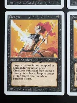MTG | 4x Paralyzed | Revised Edition | Magic The Gathering | *Kult - Image 4