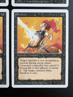MTG | 4x Paralyzed | Revised Edition | Magic The Gathering | *Kult - Image 5