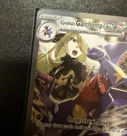 Pokemon Cynthia's Garchomp EX 232/182 Destined Rivals Full Art Holo Rare Card - Image 3