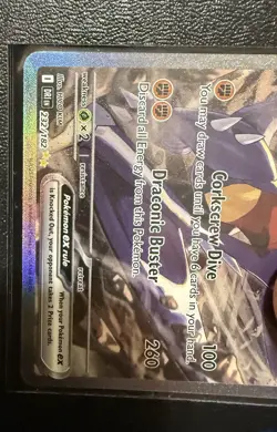 Pokemon Cynthia's Garchomp EX 232/182 Destined Rivals Full Art Holo Rare Card - Image 4