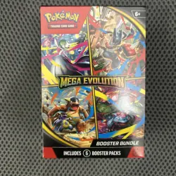 Pokemon TCG: Mega Evolution Factory Sealed Booster Bundle Box 6 Packs - Image 1