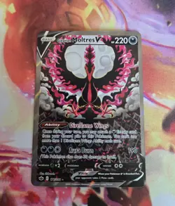 Pokemon Galarian Moltres V 177/198 Chilling Reign Alt Art - NM - Image 1