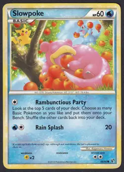 Pokemon Slowpoke 66/90 Common Undaunted - Image 1