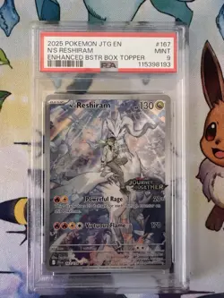 N's Reshiram Illustration Rare 167/159 PSA 9 - 2025 Journey Together - Image 3