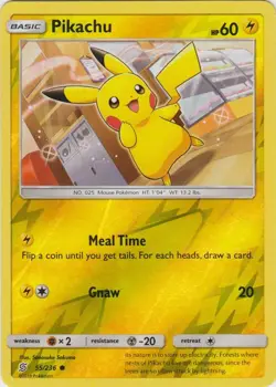 Pikachu 55/236 Reverse Holo Unified Minds Pokemon Card NM - Image 1