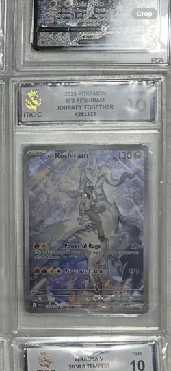 Pokemon N’s Reshiram Card Journey Together English 167/159 MGC 10 NOT PSA 10 - Image 1