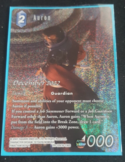 Auron- PR-129/16-136S Full Art Foil Promo - Final Fantasy Trading Card Game - Image 1