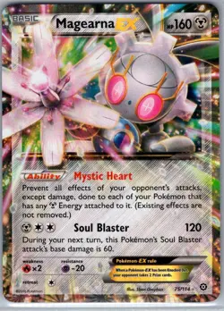 Magearna EX 75/114 XY - Steam Siege - Pokemon Card - NM - Image 1
