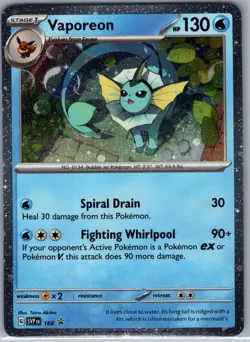 Vaporeon - (Cosmos Holo) 168 SV: Scarlet & Violet Promo - Pokemon Card - NM - Image 1