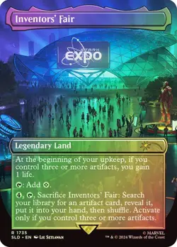Inventors' Fair Foil Marvel Secret Lair NM MTG - Image 1