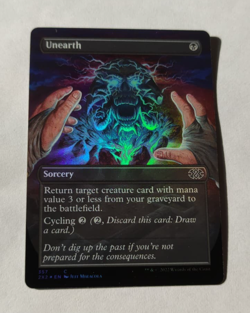 MtG Unearth (2X2-357) Common Full Art Foil English MINT - Image 1
