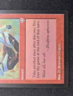 Final Fortune - Mirage - NM - MTG - Magic the Gathering - Red - Instant - Image 2