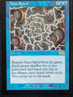 Time Spiral - Urza's Saga - NM - MTG - Magic the Gathering - Blue - Sorcery - Image 1
