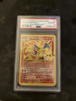 2021 POKEMON CELEBRATIONS CLASSIC COLLECTION #4 CHARIZARD-HOLO PSA 10 - Image 4