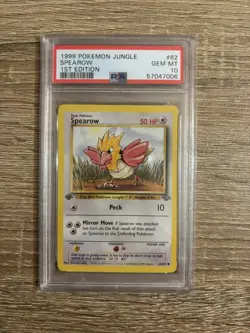 Spearow Pokemon 1999 Jungle 1st Edition Common 62/64 WOTC PSA 10 GEM MT - Image 1