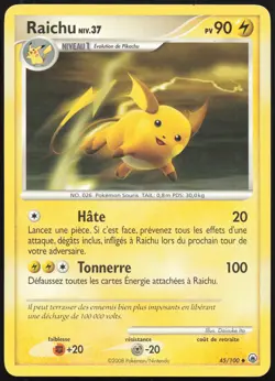 Carte Pokemon Raichu 45/100 Aube Majestueuse Francais - Image 1