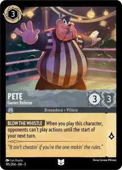 Pete - Games Referee 195/204 Shimmering Skies Non-Foil Disney Lorcana - Image 1