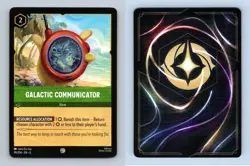 Galactic Communicator #99/204 Lorcana Azurite Sea 2024 Disney Common TCG - Image 1