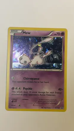 Mew - XY192 - Cosmos Holo Promo - XY Black Star Promos Pokemon Card LP/MP SWIRL - Image 1