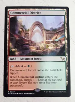 Commercial District Murders at Karlov Manor #260 Rare - Land - NM MTG - Image 1