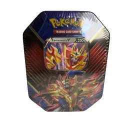 Pokemon Legends of Galar Tin with Game Cards Zamazenta V 820650807787 - Image 1