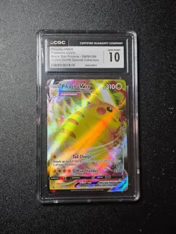 PIKACHU VMAX SWSH286 CROWN ZENITH SPECIAL COLLECTION POKEMON CGC 10 MINT - Image 1